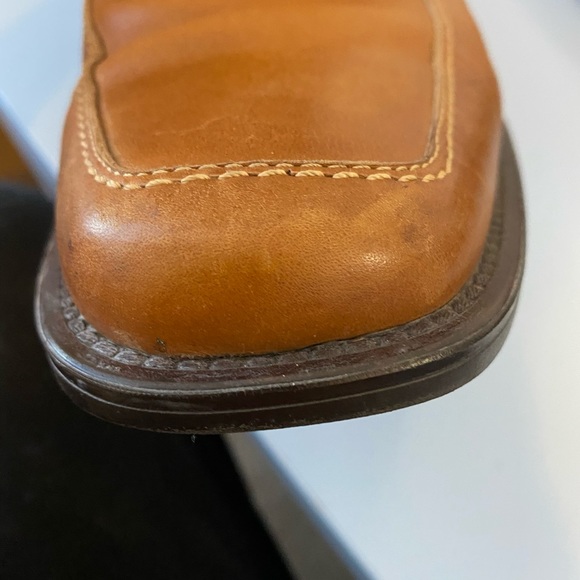 COPY - QUALITY!💙👖JOHNSTON & MURPHY! LACE UP DRESS SHOES!👖💙9.5 TAN LEATHER SHOES… - Picture 11 of 16